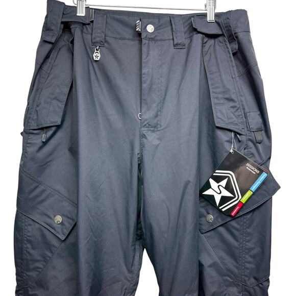 Sessions Achilles Snowboard Pants Supreme Recco Waterproof Black Men Size XL NWT - Picture 2 of 16